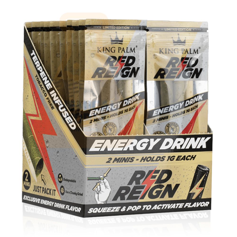 KINGS PALM REAL LEAF ROLLS TERPENE INFUSED ENERGY DRINK 2 MINIS 1G