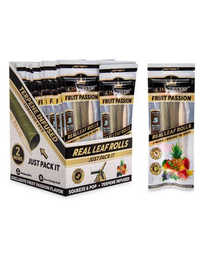 KING PALM 2PK MINI ROLLS FRUIT PASSION