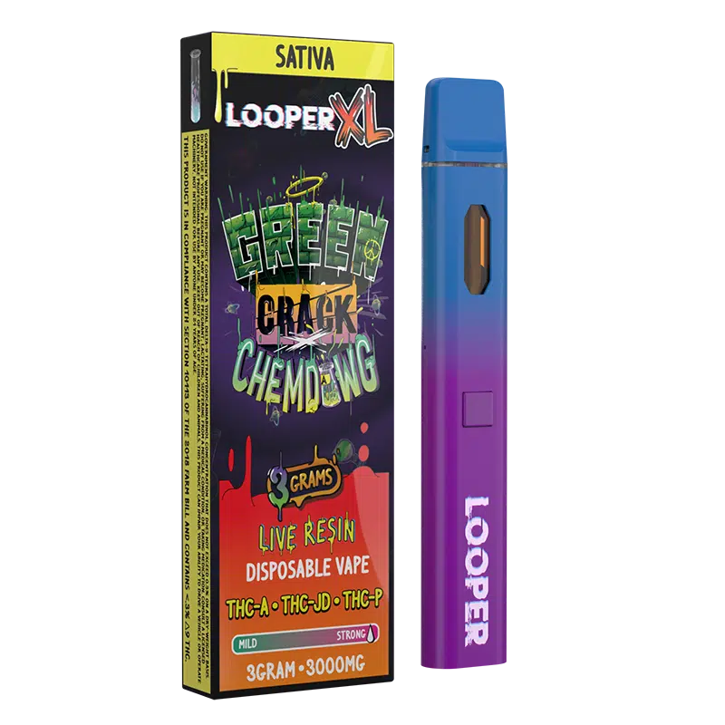 LOOPER XL 3g Disposable: Green Crack x Chemdawg