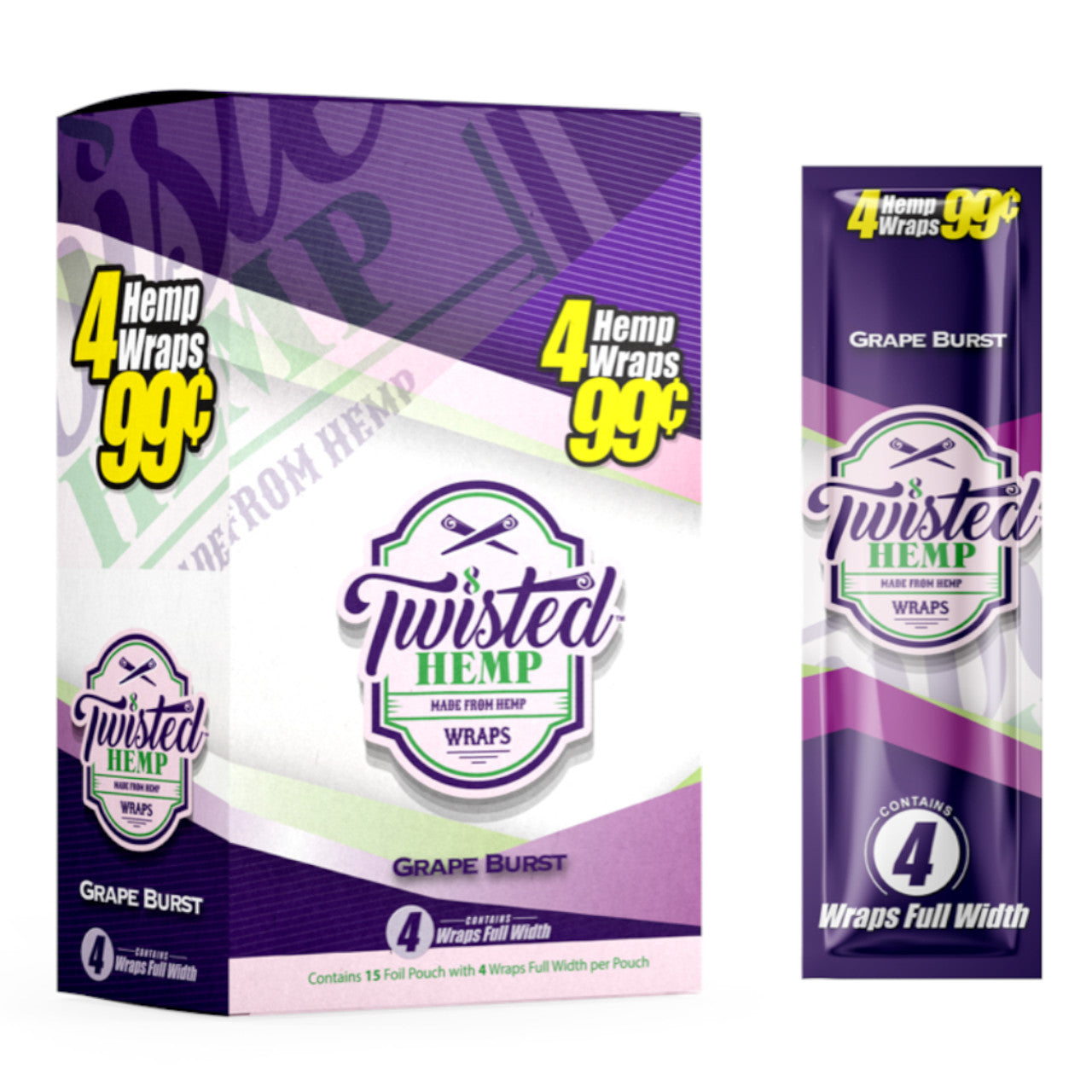 TWISTED HEMP GRAPE BURST