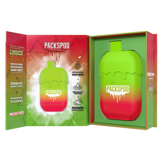 PACKSPOD 5K PUFF DISPO STRAWBERRY LIMEADE