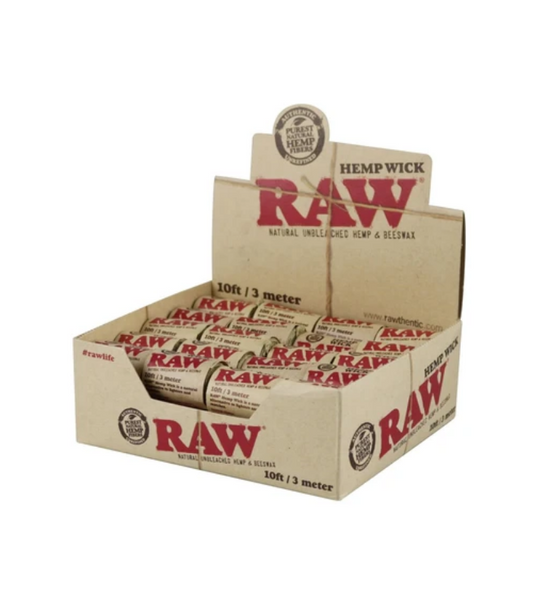 RAW HEMP WICK 20FT/6 METER 20 ROLLS/BOX