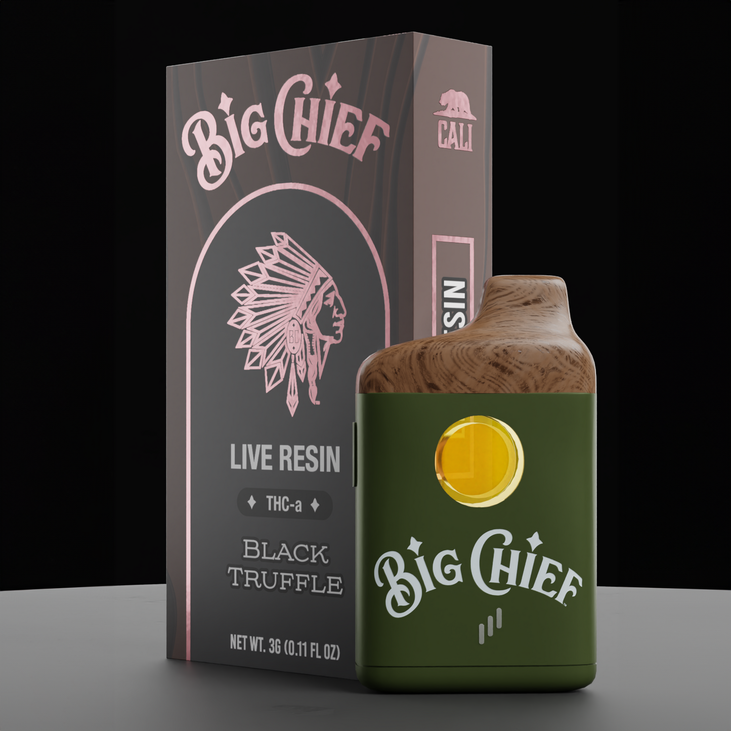 BIG CHIEF Black Truffle – THCA 3g Vape