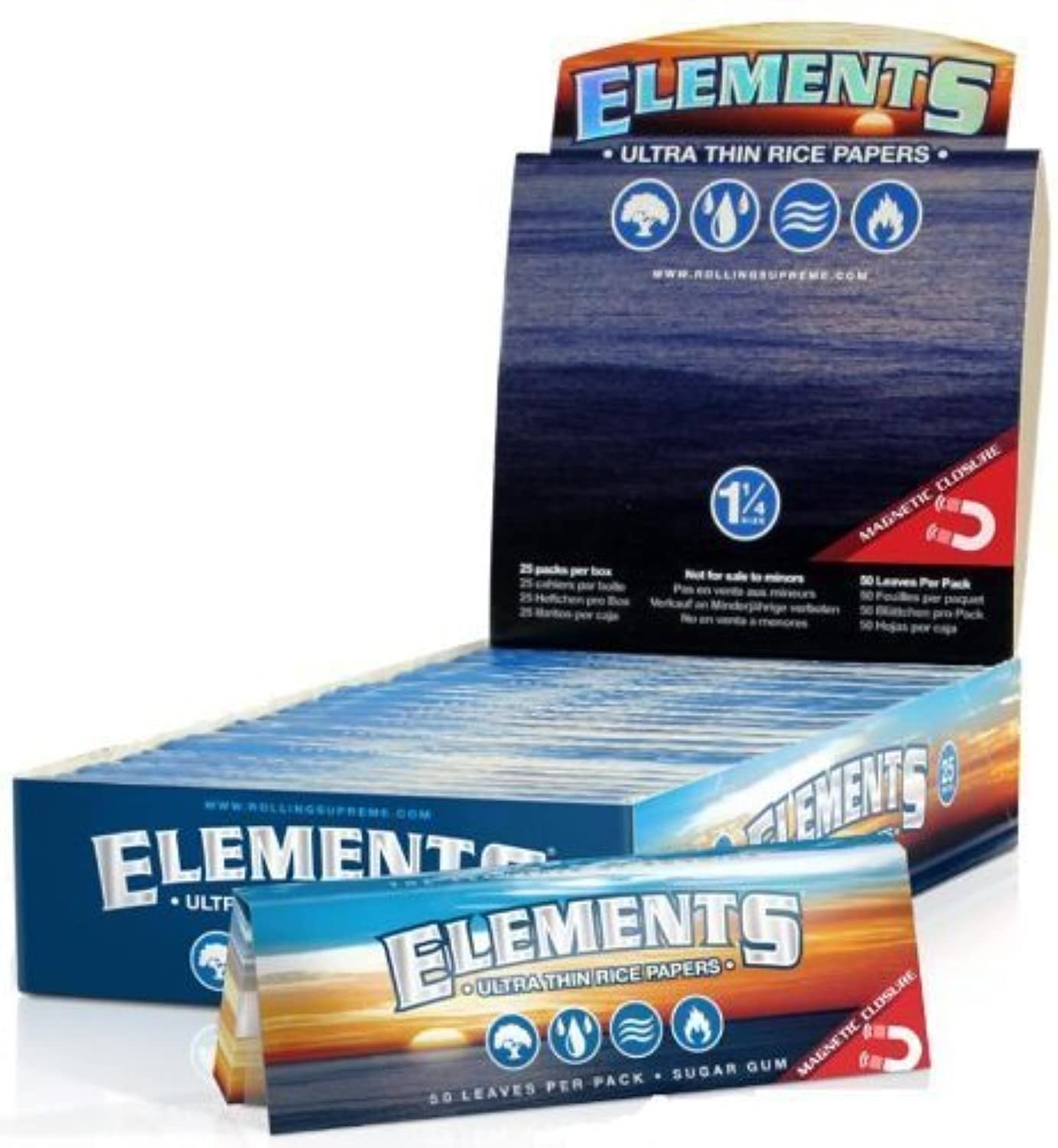 ELEMENTS ULTRA THIN RICE PAPERS 1 /14 SIZE