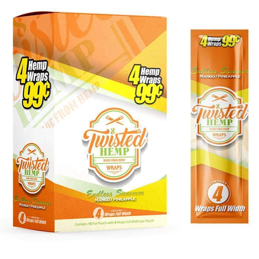 TWISTED HEMP WRAPS MANGO PINEAPPLE