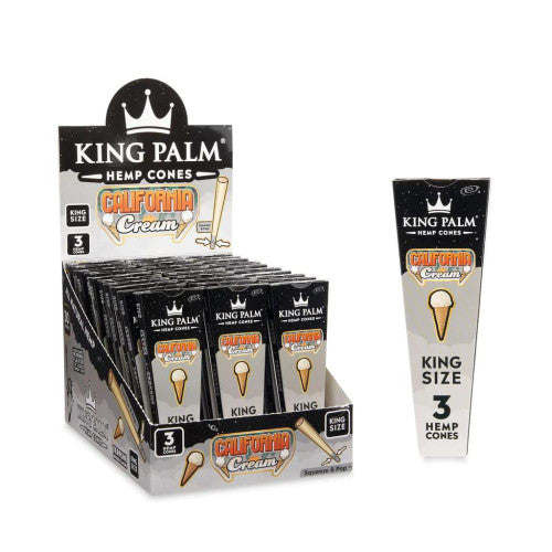 KING PALM KING SIZE HEMP CONE  CALIFORNIA CREAM