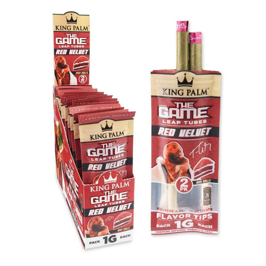 KING PALM 2PK MINI ROLLS RED VELVET