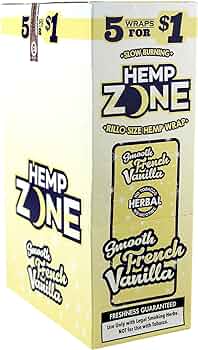 HEMP ZONE RILLO HEMP WRAP FRENCH VAINILLA