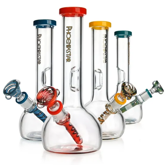 Phoenix Star Glass 8" High-Quality Round Beaker Bong