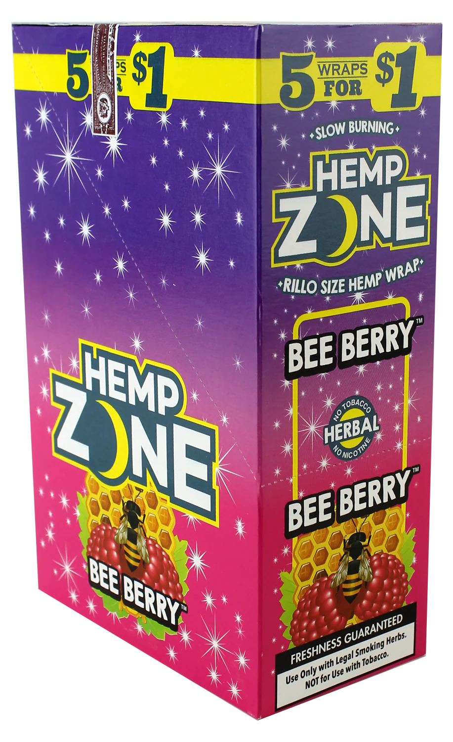 HEMP ZONE RILLO HEMP WRAP BEE BERRY