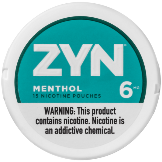 ZYN NICOTINE POUCHES 6mg MENTHOL