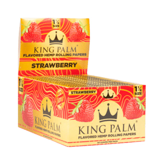 King Palm FLAVOR HEMP 1 1/4 PAPER STRAWBERRY