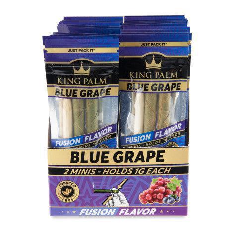 KING PALM 2PK MINI ROLLS BLUE GRAPE