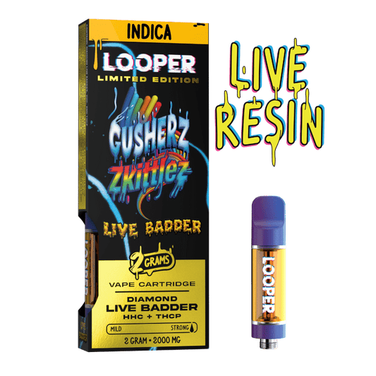 Live Badder 2g Cartridges: Gusherz x Zkittlez