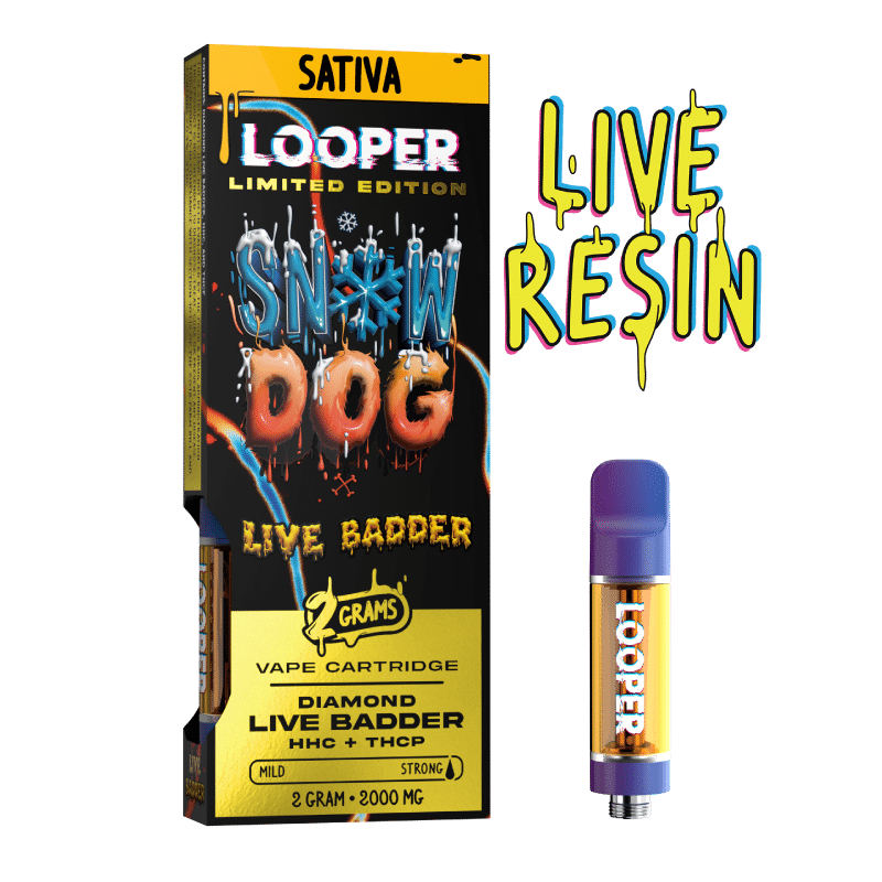 Live Badder 2g Cartridges: Snow Dog