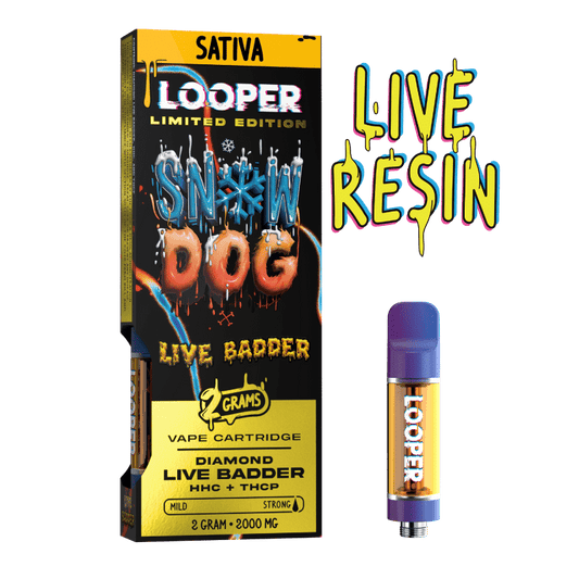 Live Badder 2g Cartridges: Snow Dog