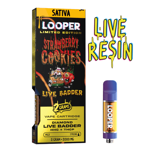 Live Badder 2g Cartridges: Strawberry Cookies