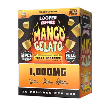 Looper THCa Live Badder 2pc Gummies 1000mg BOX