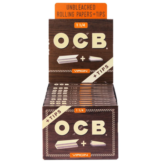 OCB VIRGIN 1 1/4 PAPER W/TIPS