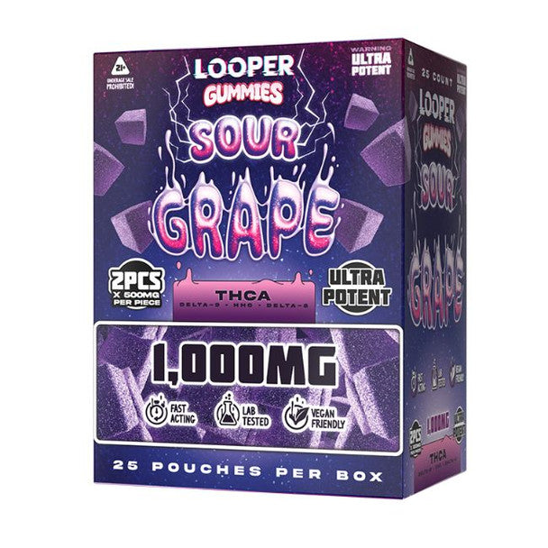 Looper THCa Live Badder 2pc Gummies 1000mg BOX