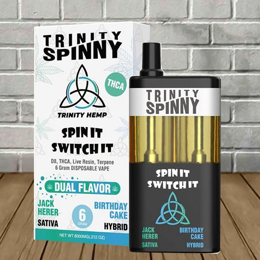 TRINITY SPINNY 6G HEMP DISPO JACK HERER / BIRTHDAY CAKE