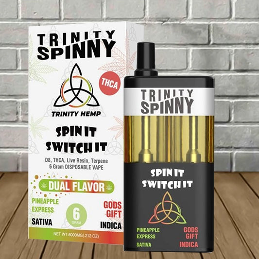 TRINITY SPINNY 6G HEMP DISPO PINEAPPLE EXPRESS / GODS GIFT