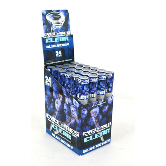 CYCLONES PRE ROLLED TRANSPARENT CONE CLEAR BLUEBERRY