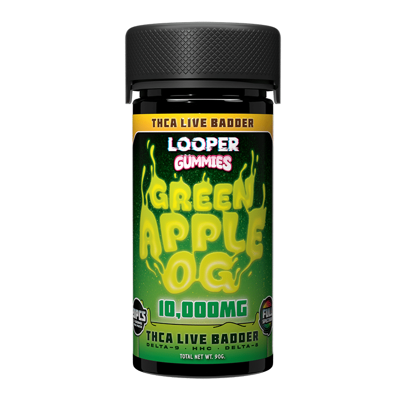 Looper Green Apple OG – THC-A Live Badder Gummies