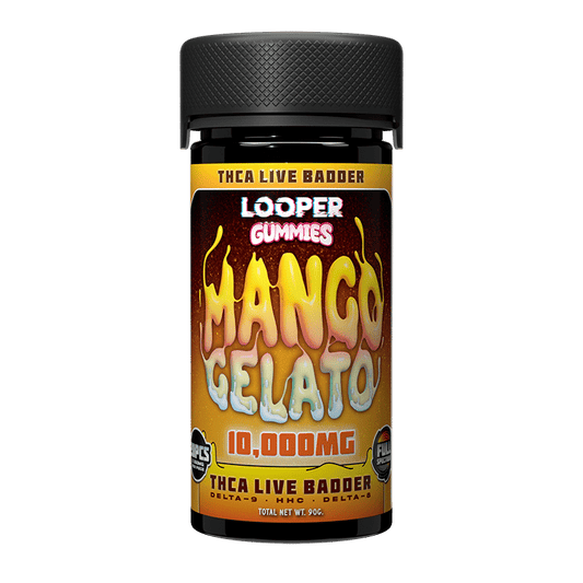 Looper Mango Gelato – THC-A Live Badder Gummies