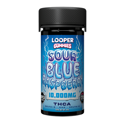 Looper Sour Blue Raspberry – THC-A Gummies