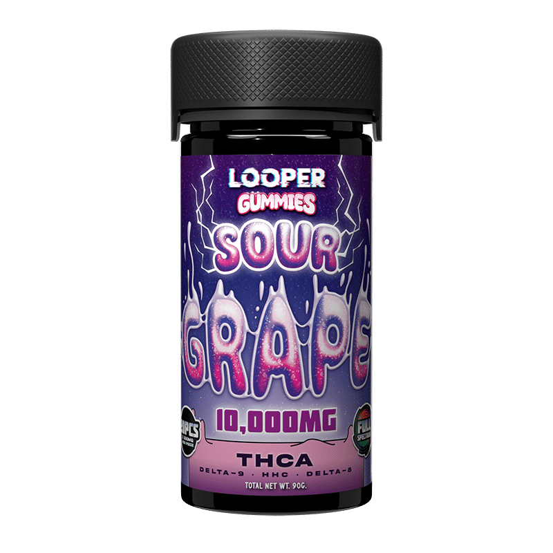 Looper Sour Grape – THC-A Gummies