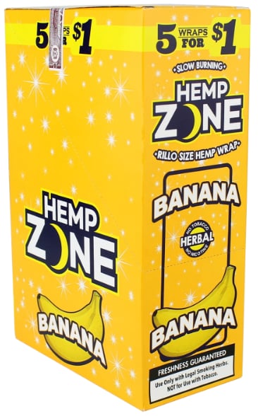 HEMP ZONE RILLO HEMP WRAP BANANA