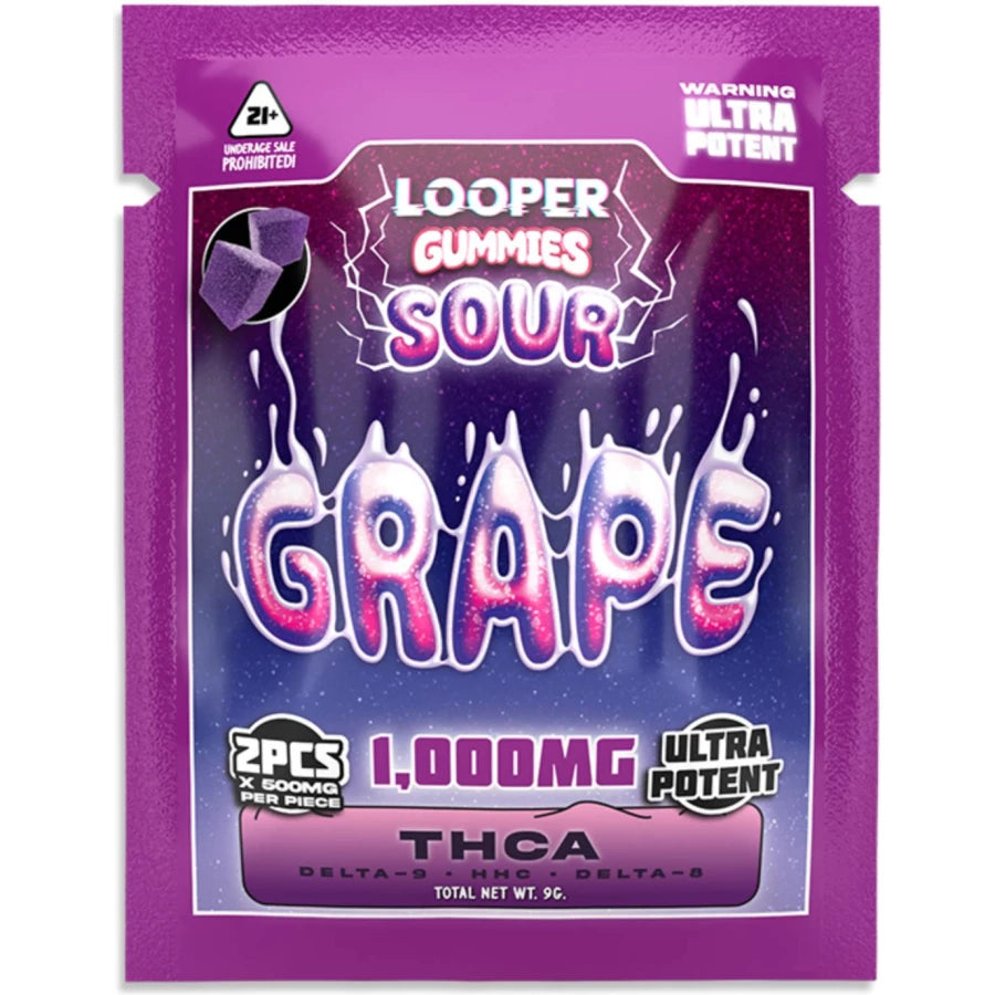 Looper THCa Live Badder 2pc Gummies 1000mg BOX