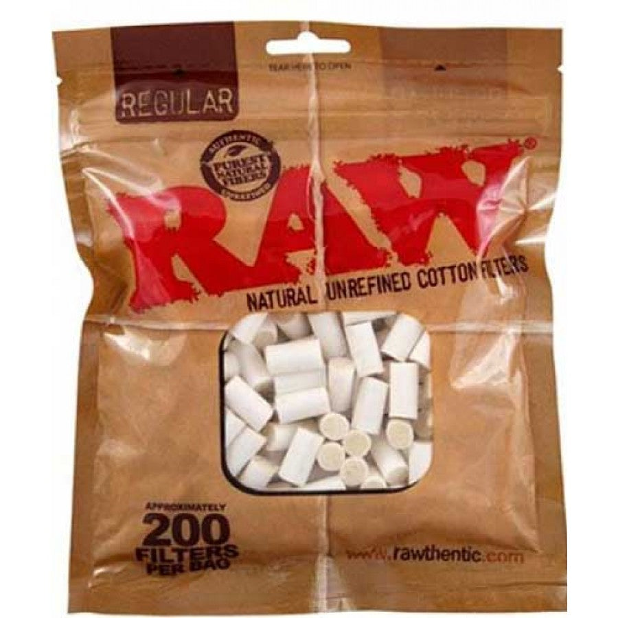 RAW COTTON FILTER TIPS 200CT