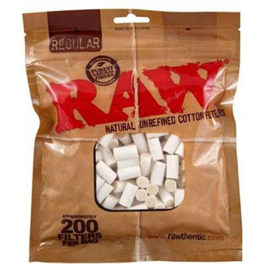 RAW COTTON FILTER TIPS 200CT