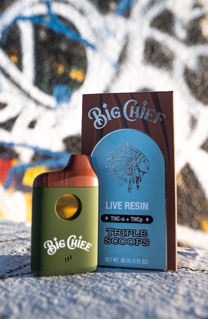 BIG CHIEF Triple Scoops – THCA + THCP 3g Vape