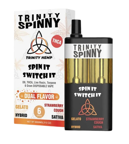 TRINITY SPINNY 6G HEMP DISPO GELATO / STRAWBERRY COUGH