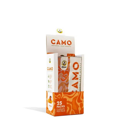 CAMO NATURAL LEAF WRAPS 25 PACKS 5 WRAPS PER PACK MANGO